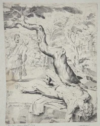 The Robbers Leaving the Traveller Half-Dead