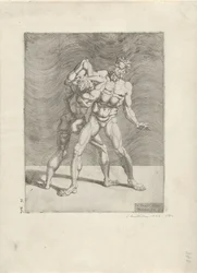 Two Wrestlers (Worstelaars)