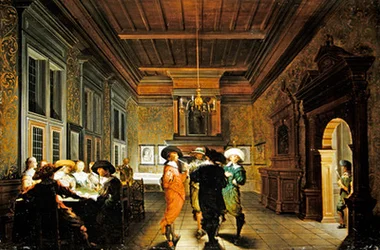 Interior with game of cards