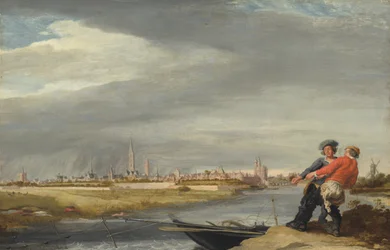 Hauling the Net, with a View of Zwolle