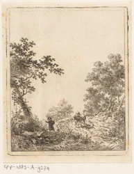 Forest Path with Figures