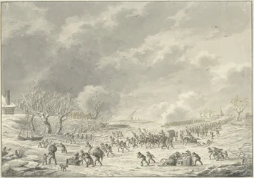 The French Crossing the Waal at Bommel, January 1795