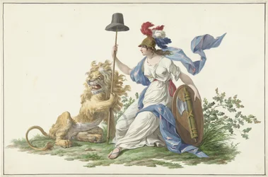 Model for the Flag of the Batavian Navy, 1796