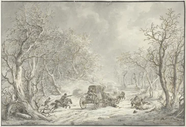 Attack on a Carriage by Highwaymen
