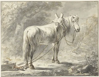 Horse for a Sled, Facing Right