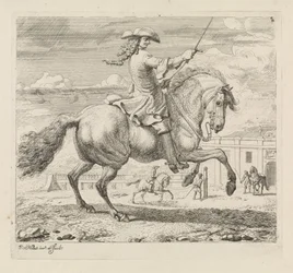 Rider to the Right by a Riding School (series title: Riding School)