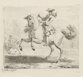 Rearing Horse with Rider