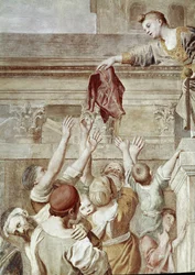 Story of St Cecilia: Aumone of St. Cecilia (Detail)