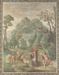 The Judgement of Midas Fresco from Villa Aldobrandini, 1617-1618