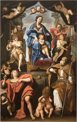 Virgin and Child with Saints Petronius and John the Evangelist