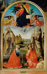 Christ in Glory with Saints Benedetto, Romualdo, Attinea and Others