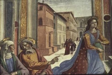 The Virgin Mary in the Temple (detail)