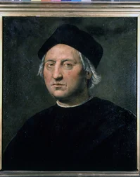 Portrait of Christopher Columbus - attributed to Ghirlandaio, Naval Museum of Genoa