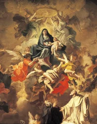 Glory with Saints and Angels (detail)