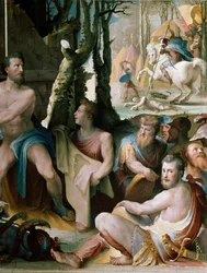 Friesland: the sacrifice of Codros king of Athens, detail