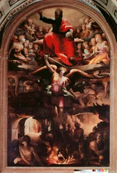 Saint Michael Chasing Rebel Angels