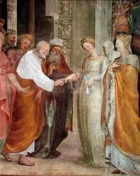 The Wedding of the Virgin (detail)