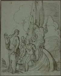 Christ Walking on the Water, Peter Following