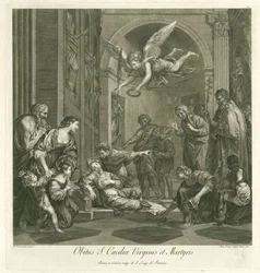Death of Saint Cecilia (Italian Painting)