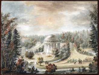View of the Friendship Temple in Pavlovsk