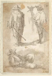 Figural Studies of Soldiers