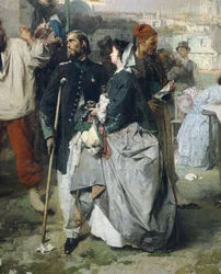 News of the Peace of Villafranca (detail)