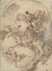 Study for Ceiling: Apollo and Other Figures