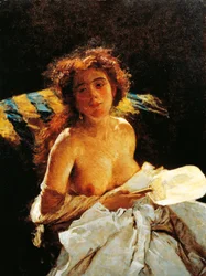 Lady with Fan