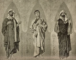 Saints Bartholomew, James the Less and Philip, cartoons for mosaic in Amalfi cathedral