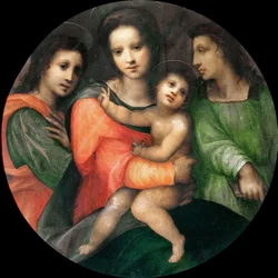 Madonna and Child with Two Angels