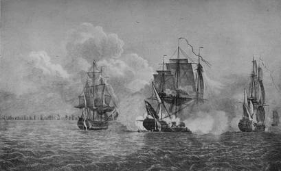 Capture of the Thetis and Phenix, c1770