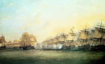 The Fourth Action off Trincomalee between the English under Admiral Sir Edward Hughes and the French under M. de Suffren