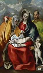 The Holy Family with the young John the Baptist, ca 1585