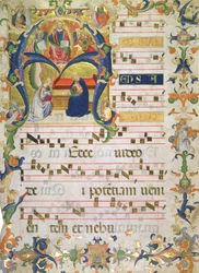 Frontispiece of a Choirbook from Montoliveto Monastery, c.1390