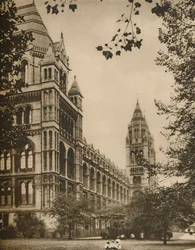 Romanesque Front of the Natural History Museum, c1935