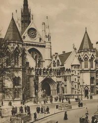 Royal Courts of Justice from a Window on the Corner of Essex Street