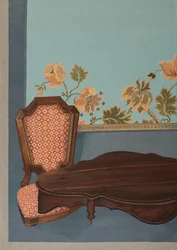 Interior with furniture