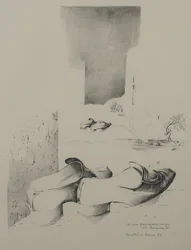 What do two shoes do on the windowsill?