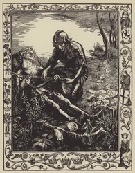 Arthur Gives Excalibur to Sir Bedivere