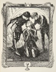 Then they went to Sir Galahad, illustration from 