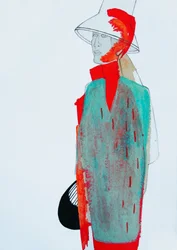 Abstract Man in Hat