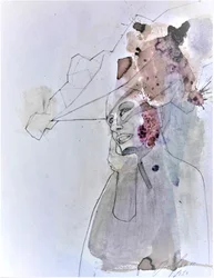 Abstract Pensive Portrait