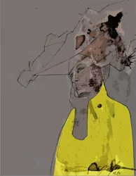 Abstract Yellow Portrait