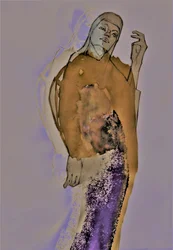 Contemplative Abstract Woman