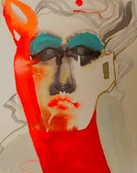 Dramatic Teal Portrait