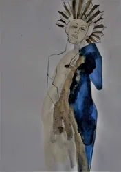 Elegant Sunburst Woman