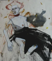 Expressive Figure With Hat