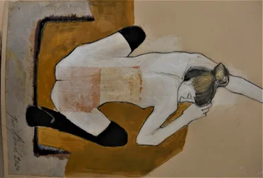 Golden Reclining Nude