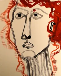 Modern Red Hair Portrait