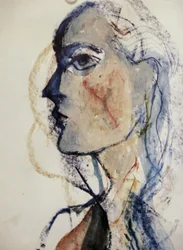 Pensive Abstract Woman